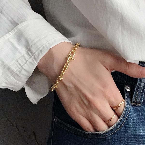 link, chain vintage round bead geometry thick bracelet for women couple fashion golden charm metal adjustable hip hop jewelry, Black
link, chain vintage round bead geometry thick bracelet for women couple fashion golden charm metal adjustable hip hop jewelry, Black