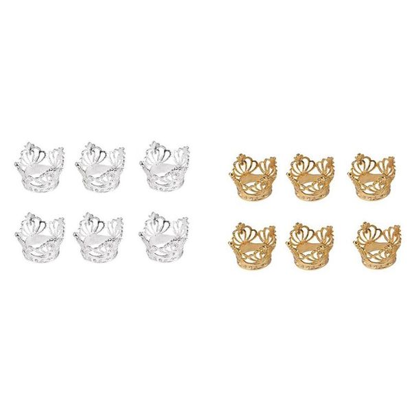 napkin rings 6pcs crown ring metal tissue buckle suitable for wedding banquet holiday party decoration
napkin rings 6pcs crown ring metal tissue buckle suitable for wedding banquet holiday party decoration