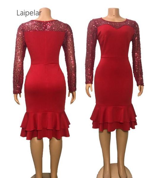 casual dresses laipelar 2021 women sequin mesh insert ruffles dress elegant autumn bodycon classy evening party club midi, Black;gray
casual dresses laipelar 2021 women sequin mesh insert ruffles dress elegant autumn bodycon classy evening party club midi, Black;gray