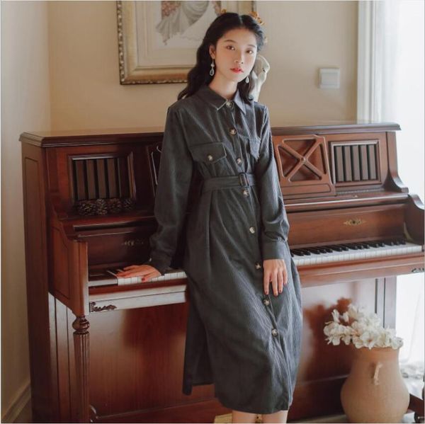 casual dresses women's dress 2021 autumn / winter solid color women 50s 60s vintage long sleeve french retro midi vestidos, Black;gray
casual dresses women's dress 2021 autumn / winter solid color women 50s 60s vintage long sleeve french retro midi vestidos, Black;gray