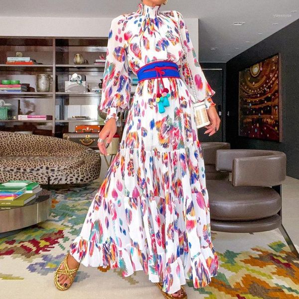 casual dresses ladies vintage print chiffon dress women spring autumn ruffles high waist bohemian beach female vestidos, Black;gray
casual dresses ladies vintage print chiffon dress women spring autumn ruffles high waist bohemian beach female vestidos, Black;gray