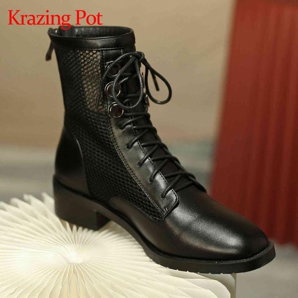 boots krazing pot preppy style leisure fashion round toe med square heel zipper office lady dress women summer l56, Black
boots krazing pot preppy style leisure fashion round toe med square heel zipper office lady dress women summer l56, Black