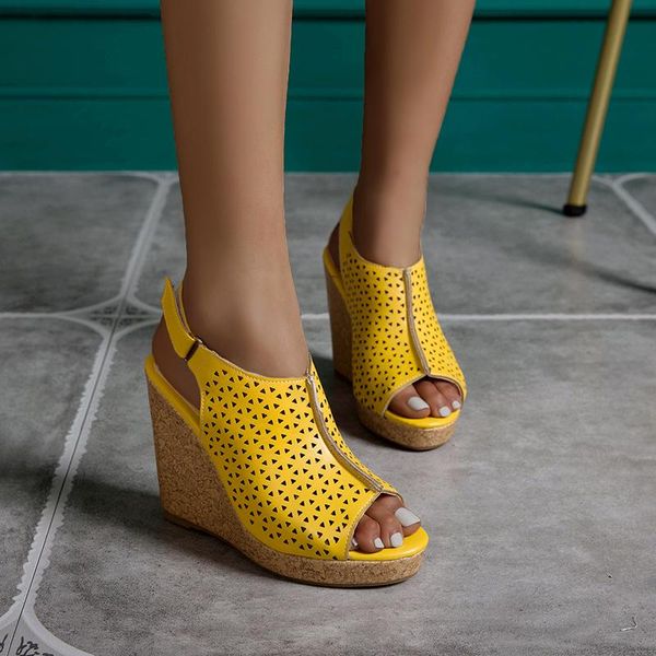 women summer ankle strap platform wedge sandals thick gladiator fashion pu high-heeled shoes party, Black
women summer ankle strap platform wedge sandals thick gladiator fashion pu high-heeled shoes party, Black