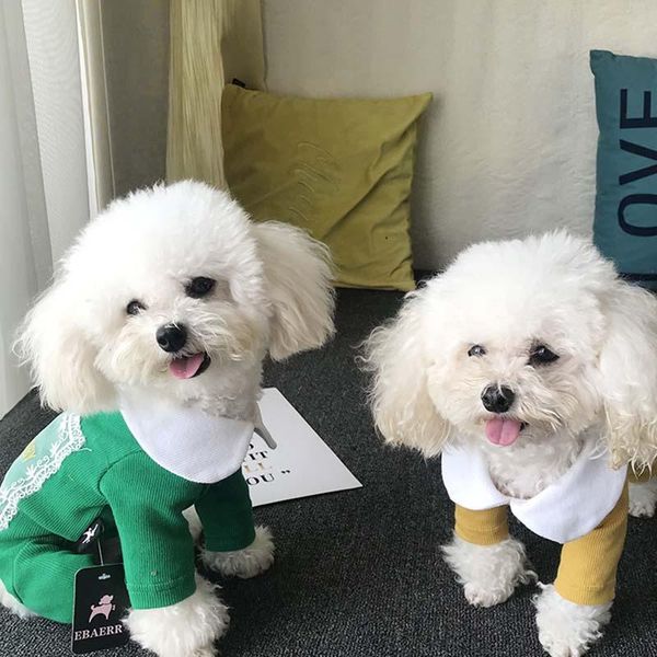 pet clothes autumn and winter cotton doll collar lace four-legged cute teddy bichon small dog apparel
pet clothes autumn and winter cotton doll collar lace four-legged cute teddy bichon small dog apparel