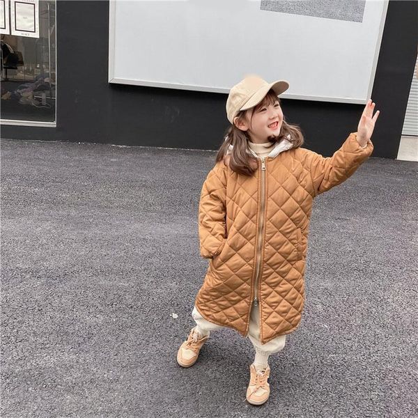 down coat overalls for children winter girl jacket thick cotton padded clothes warm hooded argyle long solid color kids outerwear, Blue;gray
down coat overalls for children winter girl jacket thick cotton padded clothes warm hooded argyle long solid color kids outerwear, Blue;gray