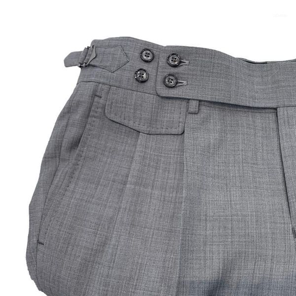 men's suits & blazers italian style tailor made pants tailored trousers grey sharkskin slim high waist neapolitan extended tab double p, White;black
men's suits & blazers italian style tailor made pants tailored trousers grey sharkskin slim high waist neapolitan extended tab double p, White;black