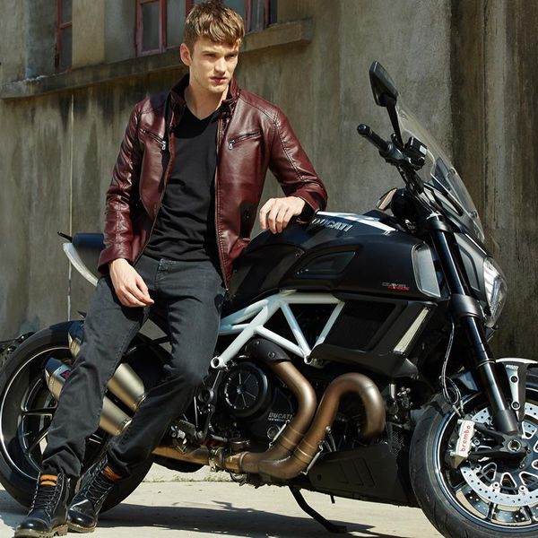 men's fur & faux pu jackets coats motorcycle biker leather jacket man autumn winter clothes male classic coat, Black
men's fur & faux pu jackets coats motorcycle biker leather jacket man autumn winter clothes male classic coat, Black