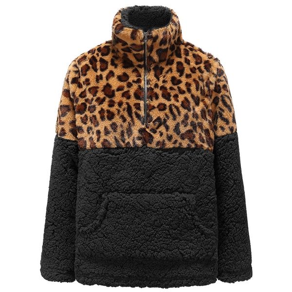 new long sleeve sweater leopard stitched in autumn and winter 2021, Black;red
new long sleeve sweater leopard stitched in autumn and winter 2021, Black;red