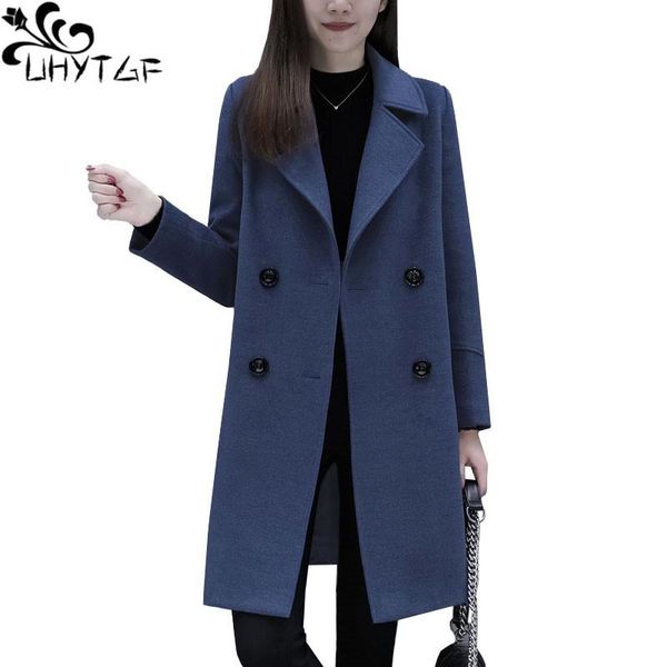 women's wool & blends uhytgf woolen women coat winter warm jacket fashion 3xl plus size loose korean outerwear x721, Black
women's wool & blends uhytgf woolen women coat winter warm jacket fashion 3xl plus size loose korean outerwear x721, Black