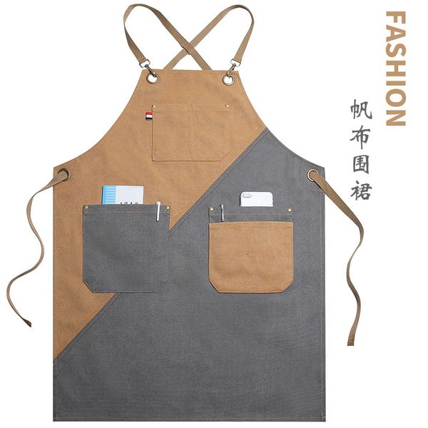 apron thickened contrast canvas fashion design men's and women's cafe hairdresser's restaurant milk tea cake shop
apron thickened contrast canvas fashion design men's and women's cafe hairdresser's restaurant milk tea cake shop