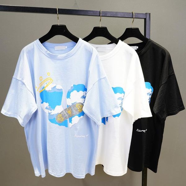 women's t-shirt korean fashion pattern printed t-shirts for girls student o-neck summer casual pullovers, White
women's t-shirt korean fashion pattern printed t-shirts for girls student o-neck summer casual pullovers, White