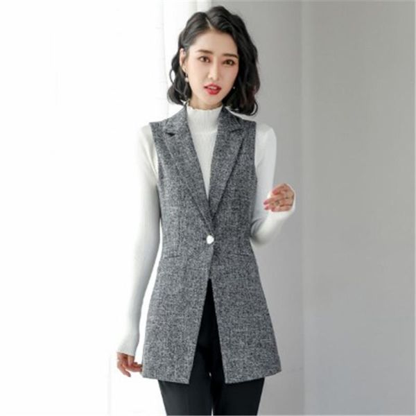 women's vests mid long women vest plus size 3xl 4xl sleeveless suit jacket spring formal single button waistcoat office uniform styles, Black;white
women's vests mid long women vest plus size 3xl 4xl sleeveless suit jacket spring formal single button waistcoat office uniform styles, Black;white