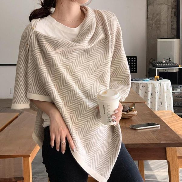 hats, scarves & gloves sets fashion women button striped scarf thickened warm shawl autumn cashmere imitation outdoor ladies winter dual-use, Blue;gray
hats, scarves & gloves sets fashion women button striped scarf thickened warm shawl autumn cashmere imitation outdoor ladies winter dual-use, Blue;gray