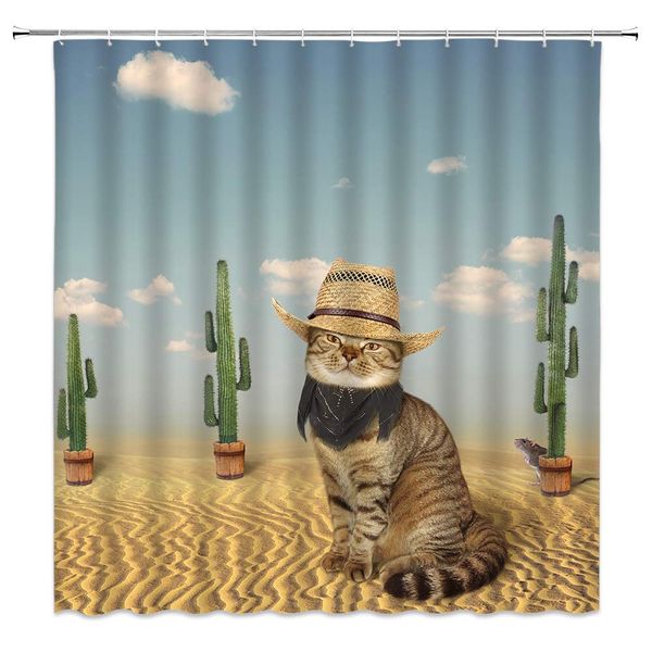 cute animal shower curtain funny cowboy dressed kitten in tropical plant cactus desert scene,70x70 inch polyester fabric
cute animal shower curtain funny cowboy dressed kitten in tropical plant cactus desert scene,70x70 inch polyester fabric