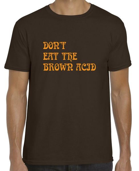 don't eat the brown acid t-shirt (gildan branded woodstock lsd music festival), White;black
don't eat the brown acid t-shirt (gildan branded woodstock lsd music festival), White;black
