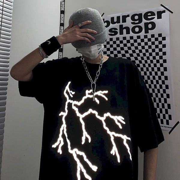 reflective young style graphic t shirts mens clothing short sleeve o-ne couple clothes oversized t shirt hip hop tshirt gothic, Black
reflective young style graphic t shirts mens clothing short sleeve o-ne couple clothes oversized t shirt hip hop tshirt gothic, Black