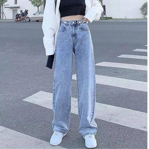 women's jeans summer two side vents pants women high waist stretch straight korea aesthetic girls clothing streetwear trousers hk802, Blue
women's jeans summer two side vents pants women high waist stretch straight korea aesthetic girls clothing streetwear trousers hk802, Blue