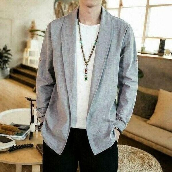 men's jackets men jacket cotton linen casual chinese style cardigan coat japanese, Black;brown
men's jackets men jacket cotton linen casual chinese style cardigan coat japanese, Black;brown