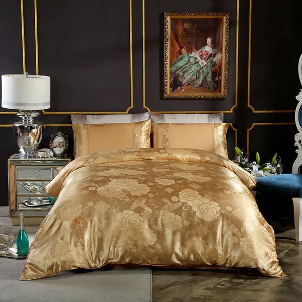 bedding sets 2021 satin jacquard luxury set soft bedclothes duvet/quilt cover bed linen sheet 4 pieces
bedding sets 2021 satin jacquard luxury set soft bedclothes duvet/quilt cover bed linen sheet 4 pieces