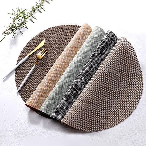 mats & pads circular woven pvc dining mat european style el western food anti scald slip waterproof heat insulation table
mats & pads circular woven pvc dining mat european style el western food anti scald slip waterproof heat insulation table