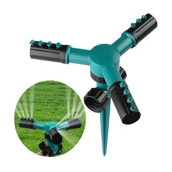 watering equipments 360° automatic rotating three-prong sprinkler lawn waterer garden crop plant flower irrigation tool useful
watering equipments 360° automatic rotating three-prong sprinkler lawn waterer garden crop plant flower irrigation tool useful