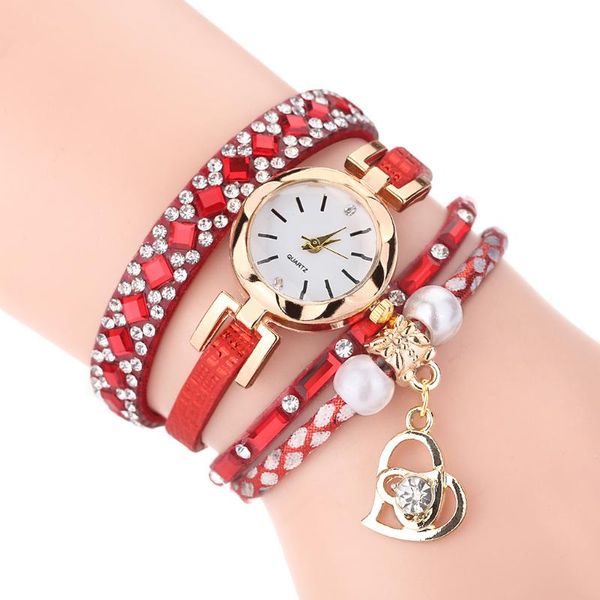 wristwatches luxury bracelet for women geneva wrist watch fashion wrap red pu strap diamond dial love heart pendant ladies quartz, Slivery;brown
wristwatches luxury bracelet for women geneva wrist watch fashion wrap red pu strap diamond dial love heart pendant ladies quartz, Slivery;brown