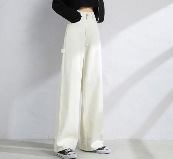 women's jeans beige straight leg denim women high waist slim loose autumn winter pants casual washed trousers, Blue
women's jeans beige straight leg denim women high waist slim loose autumn winter pants casual washed trousers, Blue