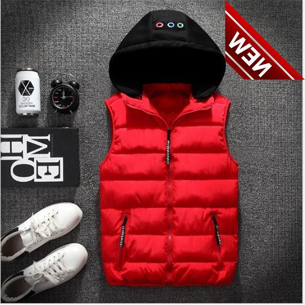 autumn winter new men's down cotton waistcoat student hooded thickened warm couple jacket coat vest, Black
autumn winter new men's down cotton waistcoat student hooded thickened warm couple jacket coat vest, Black