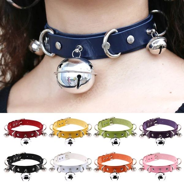 trendy punk leather choker necklace multicolor multilayer bells metal chokers necklace handmade boho gothic costume jewelry, Golden;silver
trendy punk leather choker necklace multicolor multilayer bells metal chokers necklace handmade boho gothic costume jewelry, Golden;silver