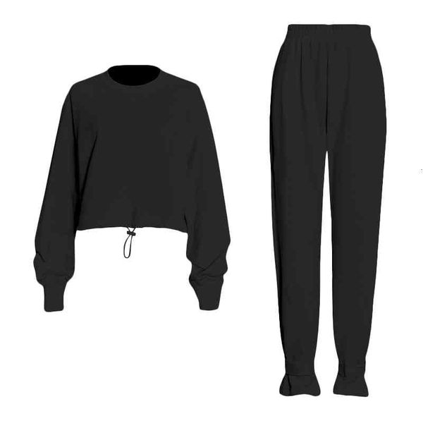 women's two piece pants twotwinstyle solid casual suit round neck long sleeve drawstring sweatshirt high waist full length loose suits, White
women's two piece pants twotwinstyle solid casual suit round neck long sleeve drawstring sweatshirt high waist full length loose suits, White