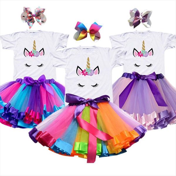 girls princess unicorn print cartoon girl dresses cotton rainbow kids birthday party vestidos children summer clothes set, Red;yellow
girls princess unicorn print cartoon girl dresses cotton rainbow kids birthday party vestidos children summer clothes set, Red;yellow
