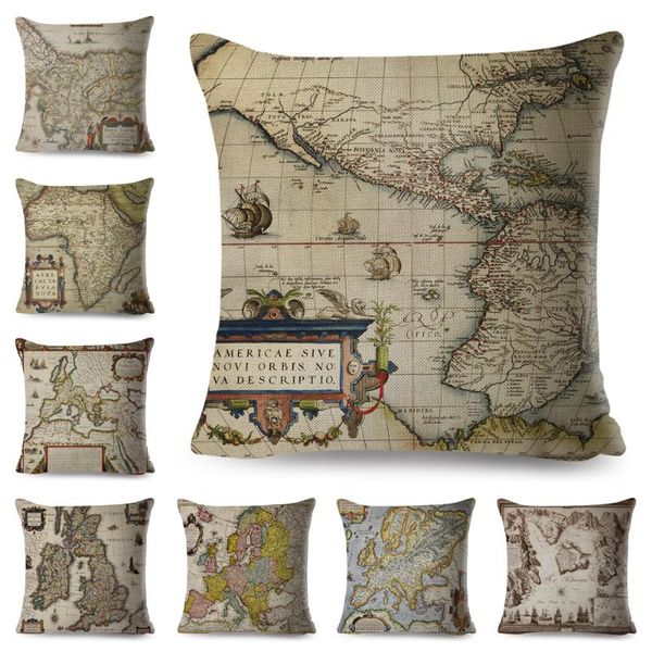 cushion/decorative pillow vintage style cushion cover for sofa home car decor cartoon old map case polyester pillowcase 45*45cm
cushion/decorative pillow vintage style cushion cover for sofa home car decor cartoon old map case polyester pillowcase 45*45cm
