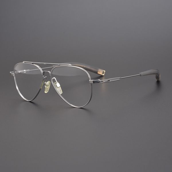design sunglasses low luxury and introverted old matte texture pilot double beam super personalized pure titanium frame men's fashion, White;black
design sunglasses low luxury and introverted old matte texture pilot double beam super personalized pure titanium frame men's fashion, White;black