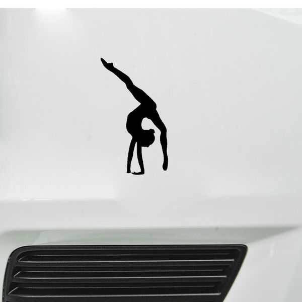 8.5cm*14.5cm stylish personality gymnastics car stickers car styling black 
8.5cm*14.5cm stylish personality gymnastics car stickers car styling black