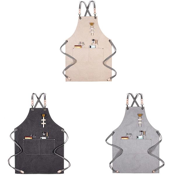 cotton canvas apron adjustable leather hanging neck el restaurant cafe barber shop bakery bar waiter work aprons
cotton canvas apron adjustable leather hanging neck el restaurant cafe barber shop bakery bar waiter work aprons