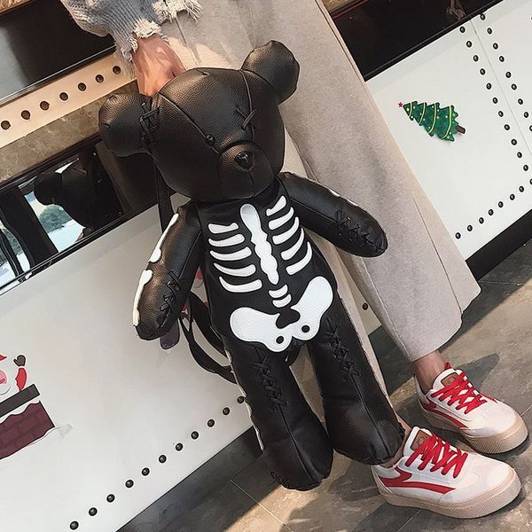 backpack korean violent bear women's bag 2021 spring and summer fashion leisure personality skeleton
backpack korean violent bear women's bag 2021 spring and summer fashion leisure personality skeleton