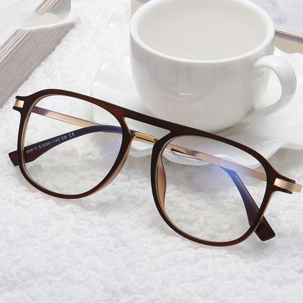 fashion sunglasses frames retro big frame anti blue light optical glasses men women computer eyeglasses 50634