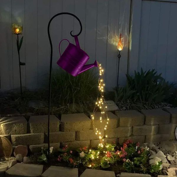 light waterproof led waterfall watering can shaped fairy string garden art lights outdoor lawn courtyard decorations lamps
light waterproof led waterfall watering can shaped fairy string garden art lights outdoor lawn courtyard decorations lamps