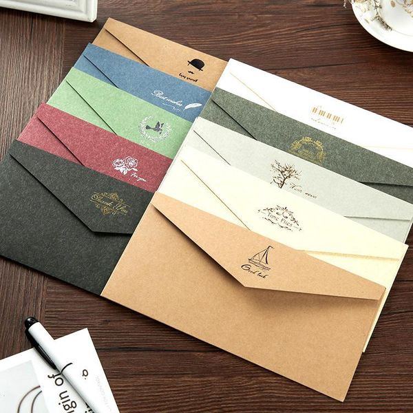 10pcs/lot retro color bronzing envelope 200g thickening business invitation letter decoration blank no. 5 dl gift wrap
10pcs/lot retro color bronzing envelope 200g thickening business invitation letter decoration blank no. 5 dl gift wrap