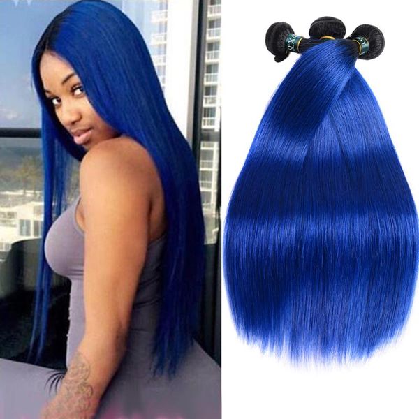 human hair bulks sexay ombre weaving 3/4 bundles pre-colored straight two tone t1b/blue remy silky, Black
human hair bulks sexay ombre weaving 3/4 bundles pre-colored straight two tone t1b/blue remy silky, Black