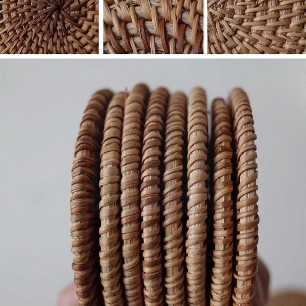 mats & pads 6 pcs hand-woven rattan household heat insulation bowl round with anti-scald and mat bracket set
mats & pads 6 pcs hand-woven rattan household heat insulation bowl round with anti-scald and mat bracket set
