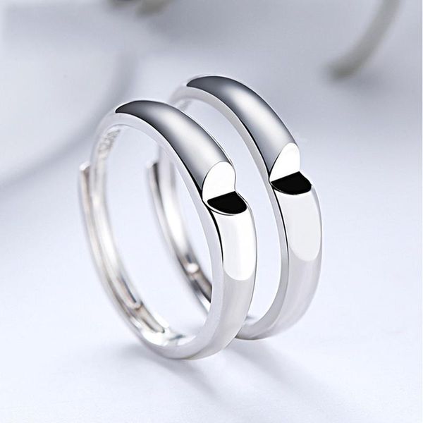 cluster rings genuine s925 sterling silver heart-to-heart couple ring fashion simple heart-shaped opening men and women, Golden;silver
cluster rings genuine s925 sterling silver heart-to-heart couple ring fashion simple heart-shaped opening men and women, Golden;silver