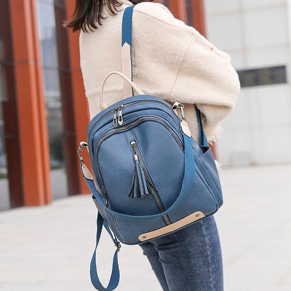 outdoor bags backpacks for women leather luxury backpack female shoulder zipper school teenage girl book tassel
outdoor bags backpacks for women leather luxury backpack female shoulder zipper school teenage girl book tassel