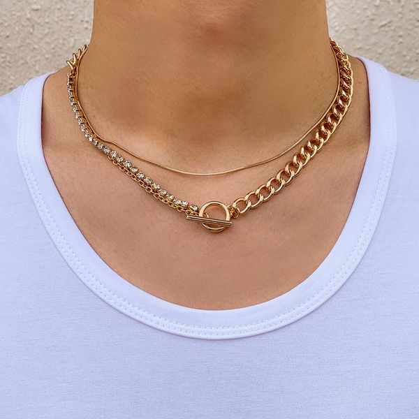 chains ingesight.z rhinestones crystal chain toggle lasso choker necklaces multi layered punk snake collar men jewelry, Silver
chains ingesight.z rhinestones crystal chain toggle lasso choker necklaces multi layered punk snake collar men jewelry, Silver