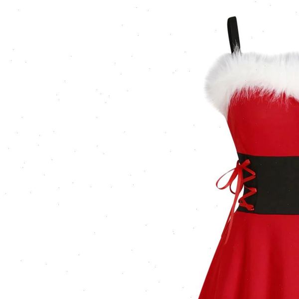 women dresses 40 christmas dress off shoulder faux fur lace up high low festival costume party vestidos, Black;gray
women dresses 40 christmas dress off shoulder faux fur lace up high low festival costume party vestidos, Black;gray