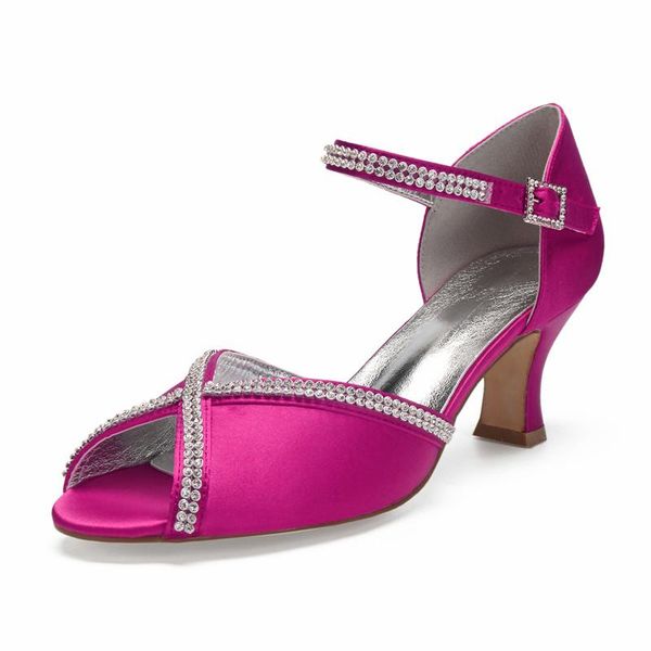 mid heels satin wedding shoes women open toe heeled ankle buckle strap prom evening party pumps crystals lady dress, Black
mid heels satin wedding shoes women open toe heeled ankle buckle strap prom evening party pumps crystals lady dress, Black