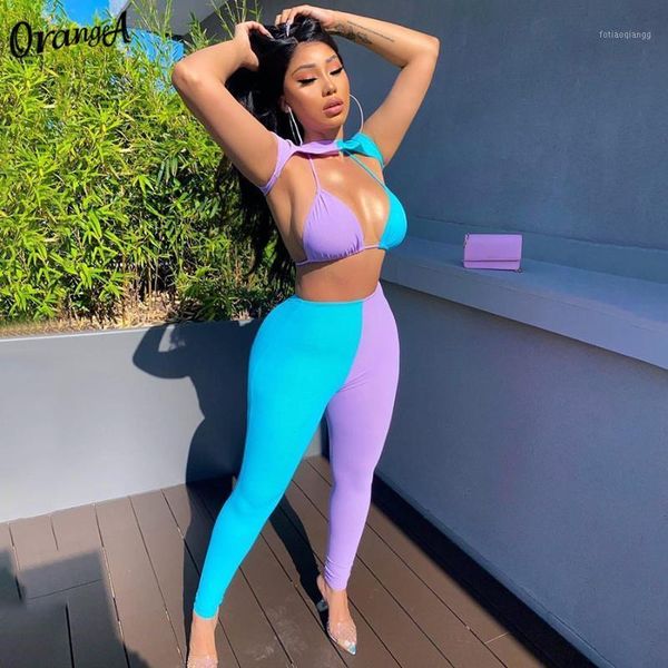 orangea 2021 women tracksuit fitness sleeveless 2 piece set patchwork bandage activewear sporty streetwear casual outfits women's track, Gray
orangea 2021 women tracksuit fitness sleeveless 2 piece set patchwork bandage activewear sporty streetwear casual outfits women's track, Gray