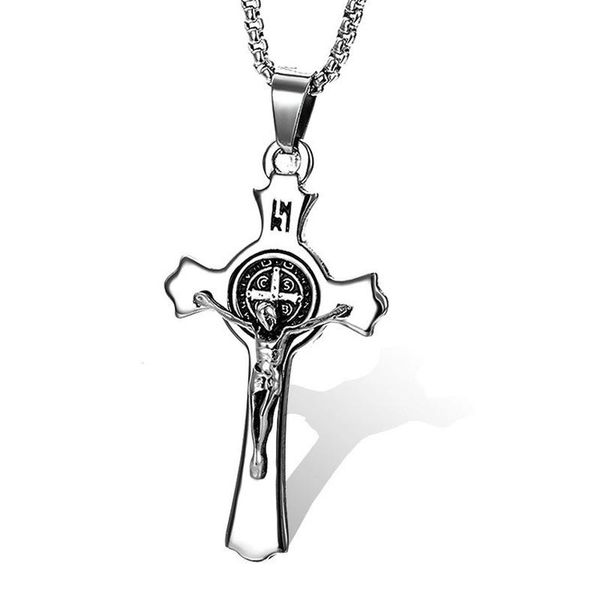 chains fashion simple retro jesus cross necklace gothic hip hop locomotive party gift jewelry wholesale, Silver
chains fashion simple retro jesus cross necklace gothic hip hop locomotive party gift jewelry wholesale, Silver