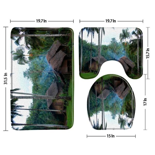bath mats forest thatched ccottage palm tree scenery mat set anti-slip bathroom rug carpet floor toilet cover products
bath mats forest thatched ccottage palm tree scenery mat set anti-slip bathroom rug carpet floor toilet cover products