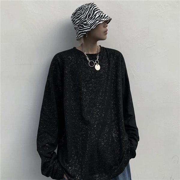 men's t-shirts black loose long sleeve men women streetwear sequins t shirt tshirt tee korean fashion clothes clothing oversized, White;black
men's t-shirts black loose long sleeve men women streetwear sequins t shirt tshirt tee korean fashion clothes clothing oversized, White;black